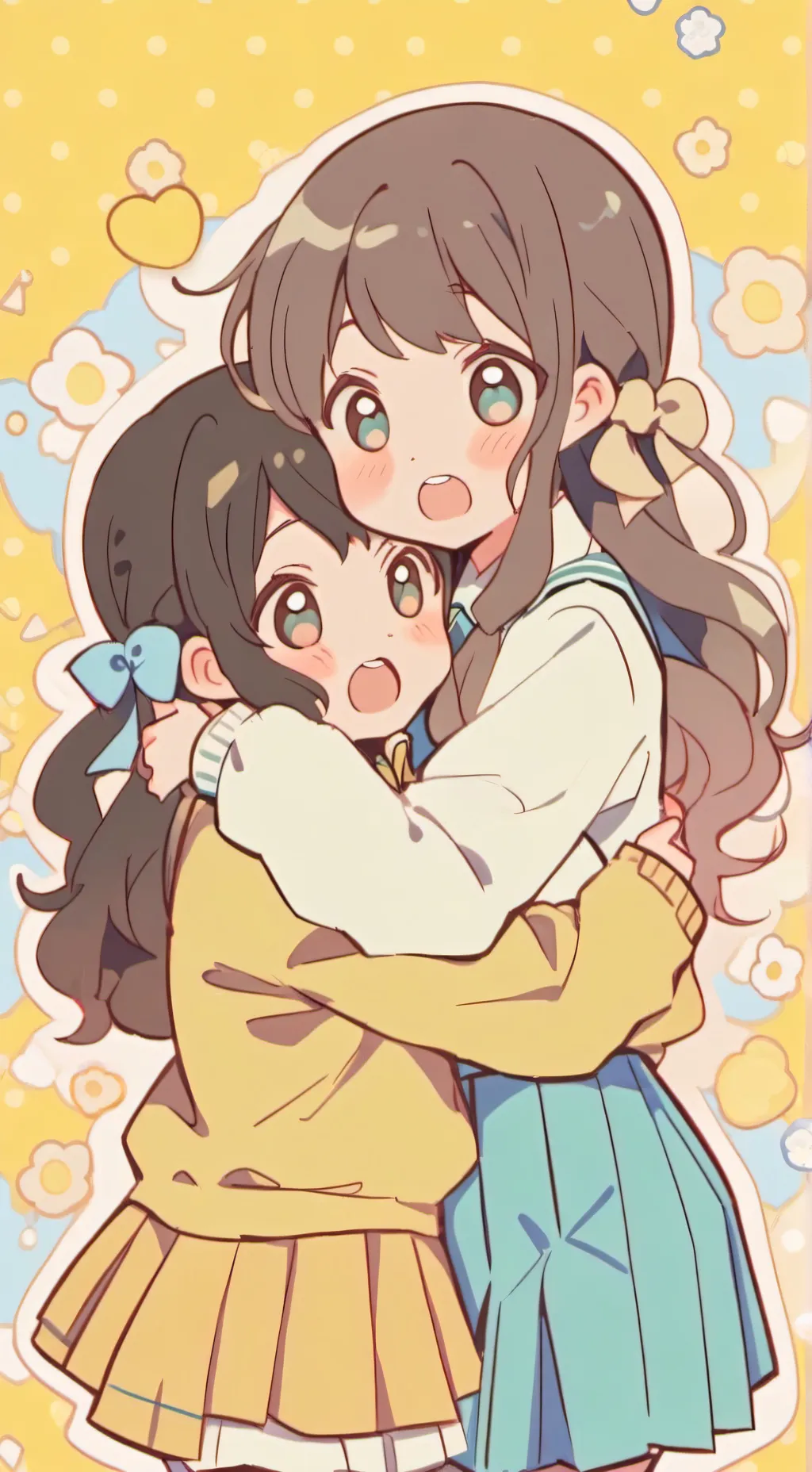 ai character: 🥨🍮 BESTIES 🍮🥨 background