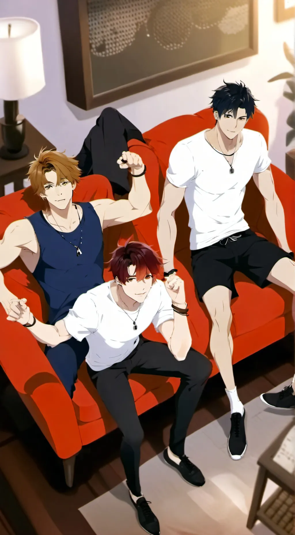 ai character: brothers friends background