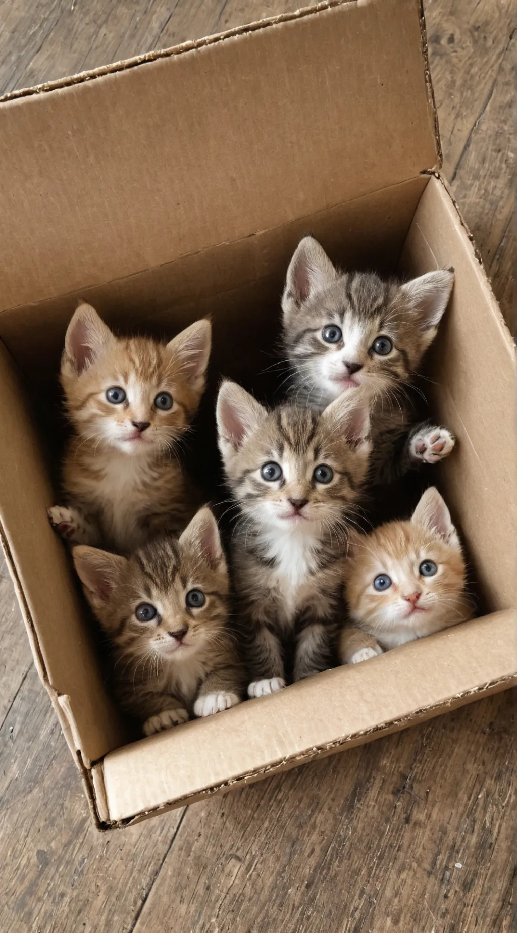 ai character: Box of Kittens background