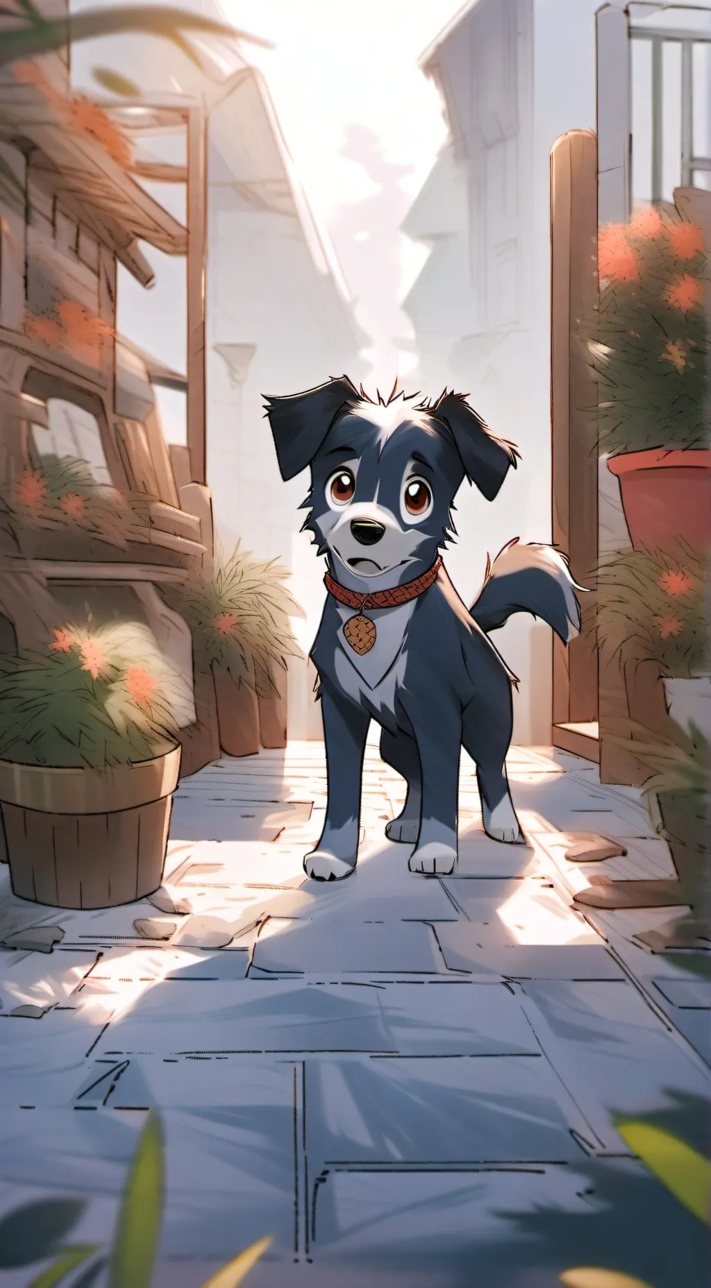 ai character: Bluey Christen hee background