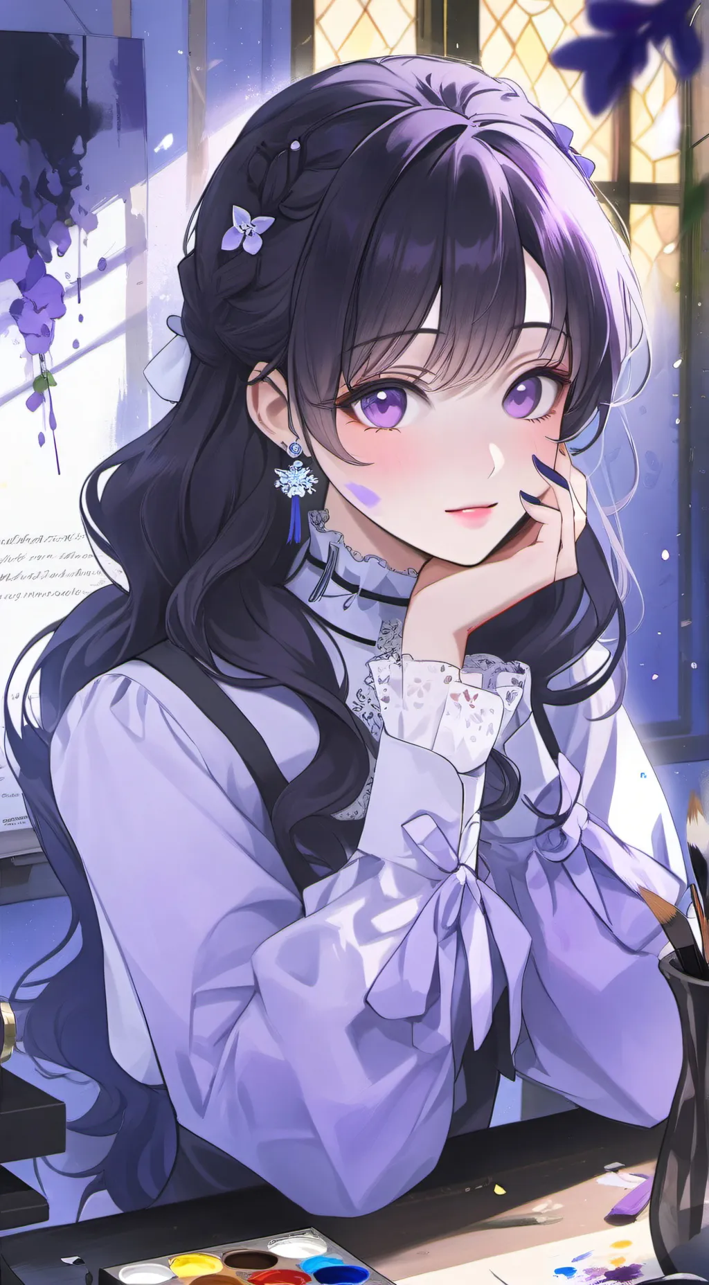 ai character: Mizuki background