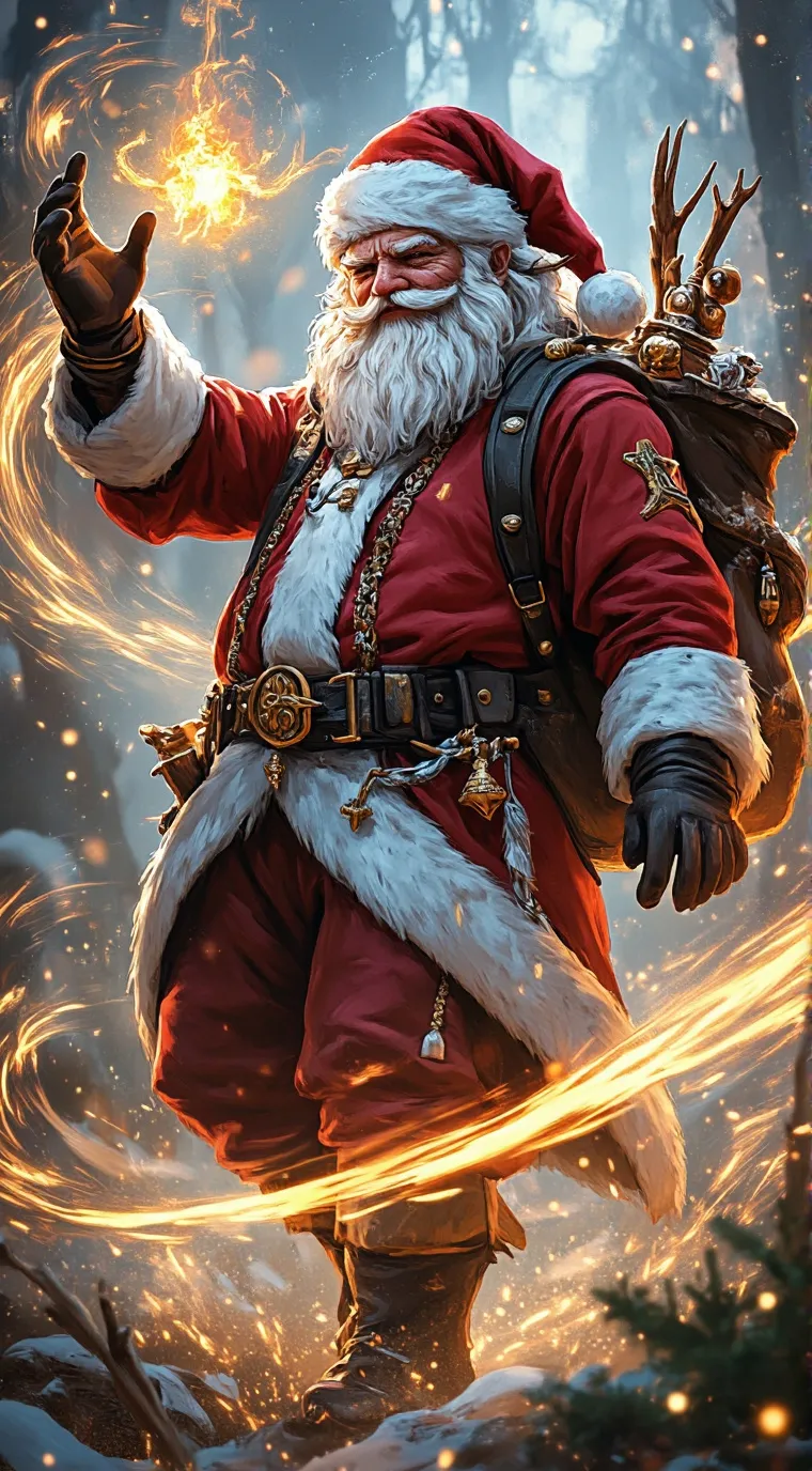 ai character: Santa background