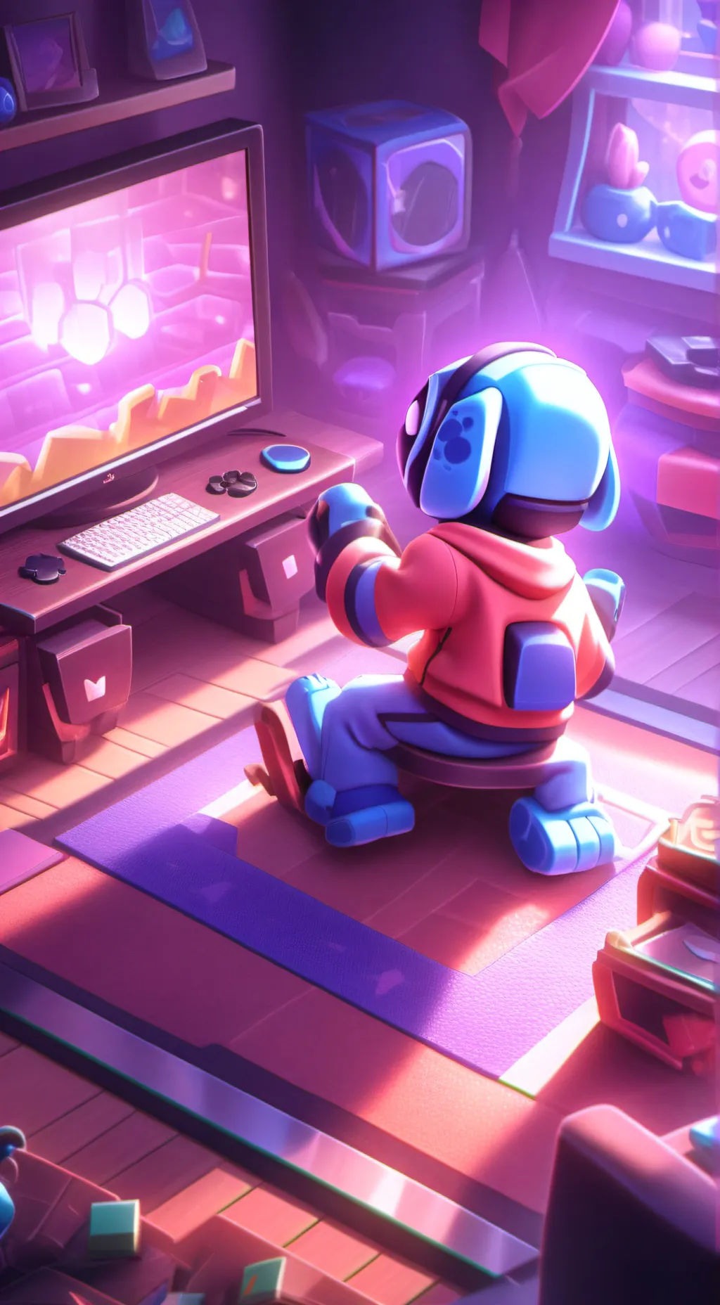 ai character: Stitch hogwarts background