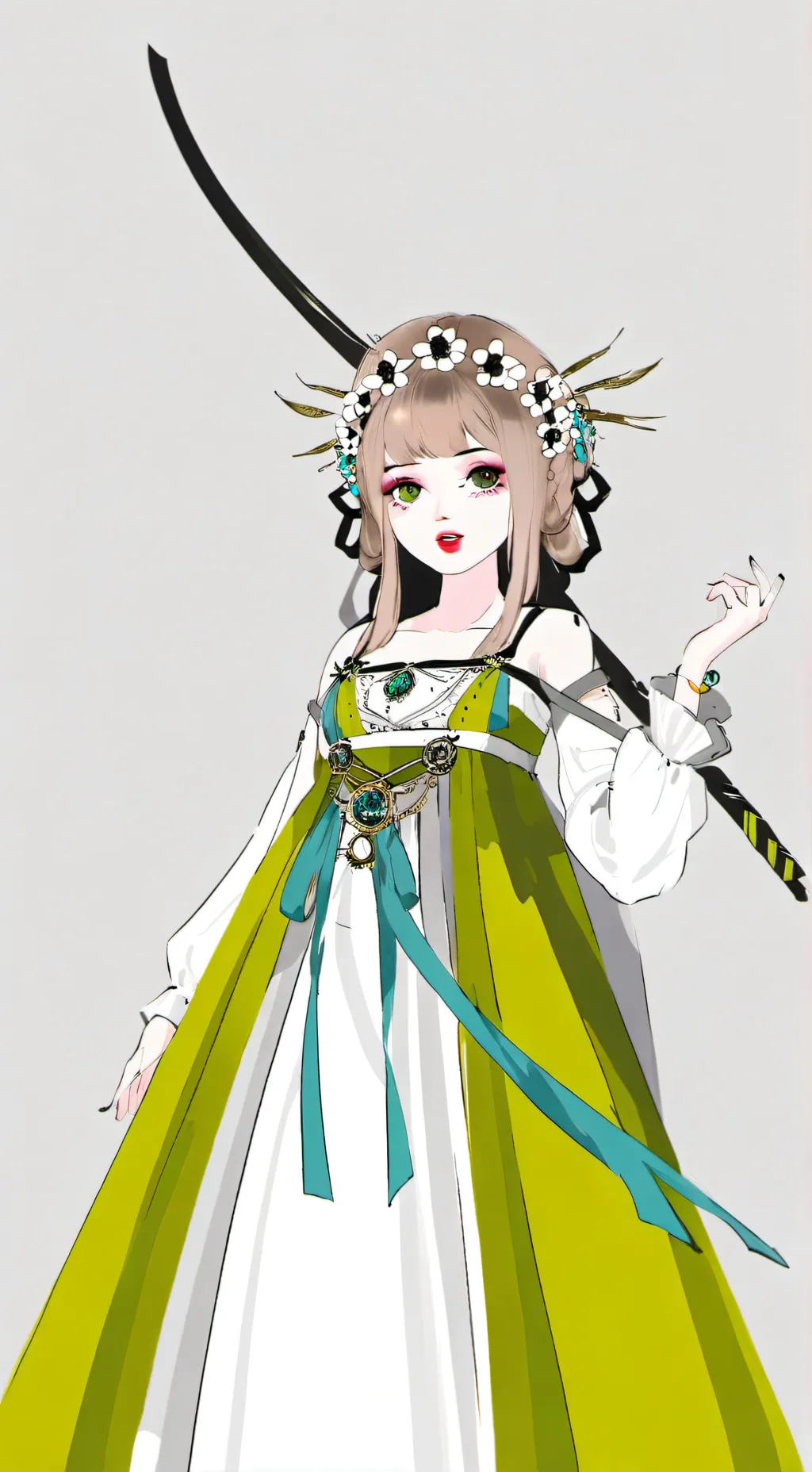 ai character: kananemo kocho background