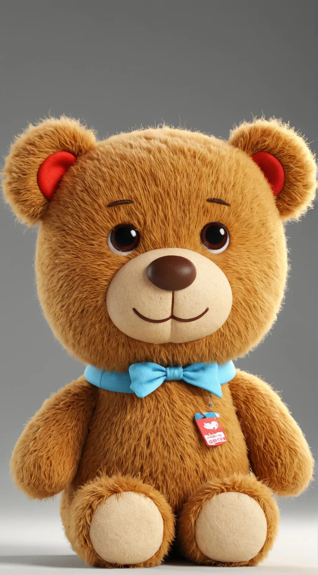 ai character: chocolate bear background