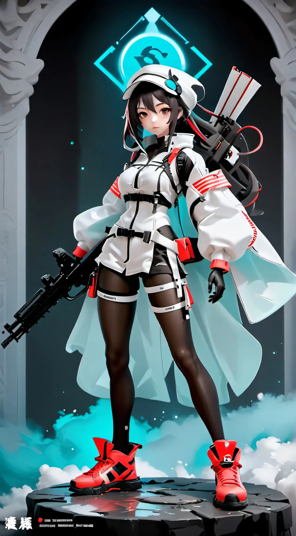 ai character: Beth  guarda scp background