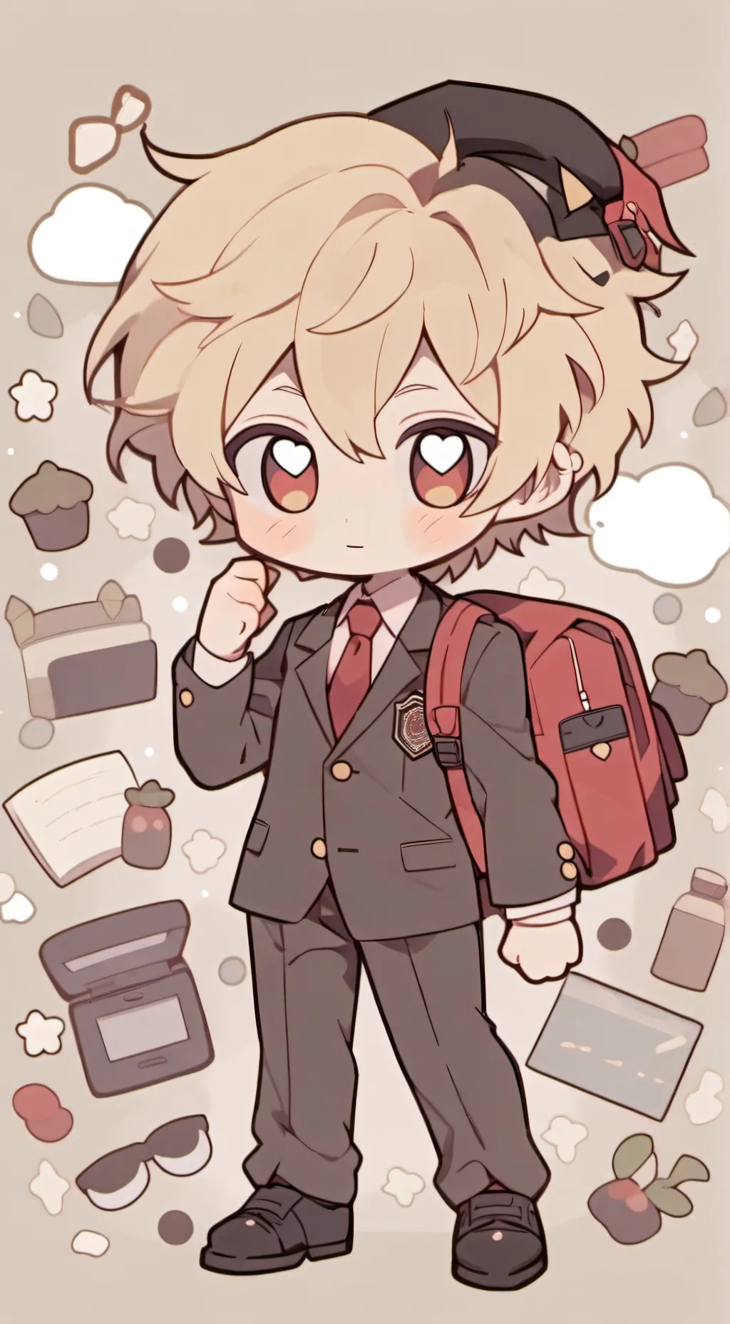 ai character: Bakugo  background