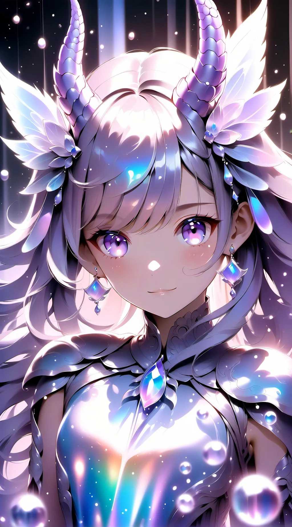 ai character: Andrómeda  background