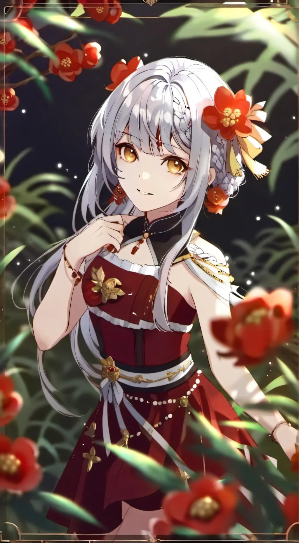 ai character: MHA singer  background