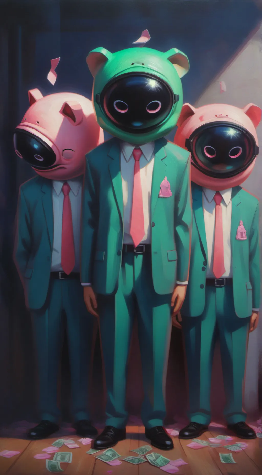 ai character: HSquid games background