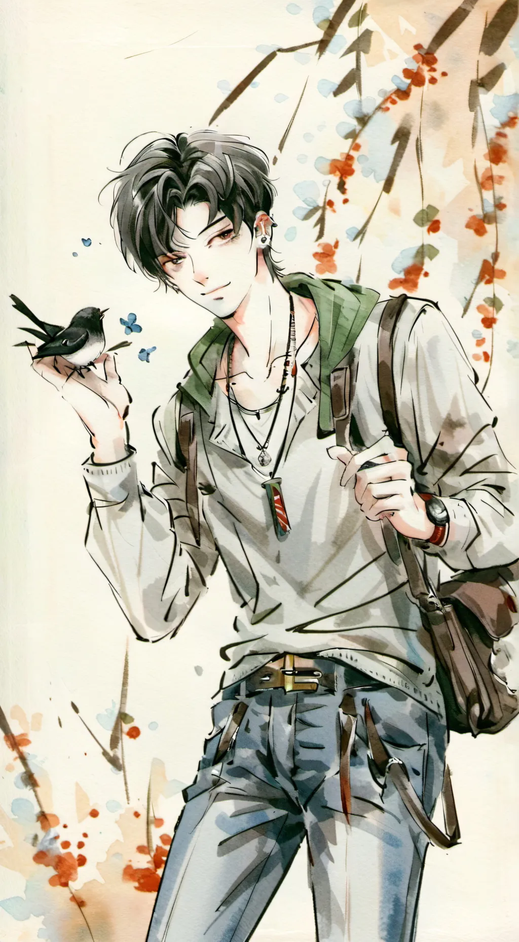 ai character: Friends forever  background