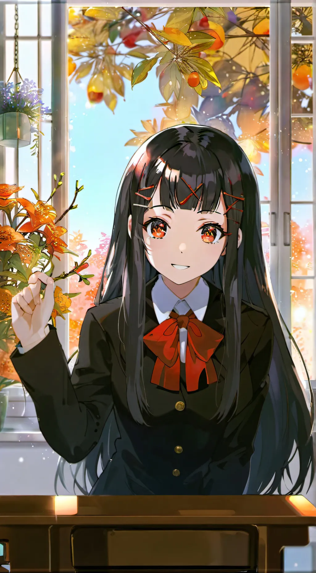 ai character: Hikari background