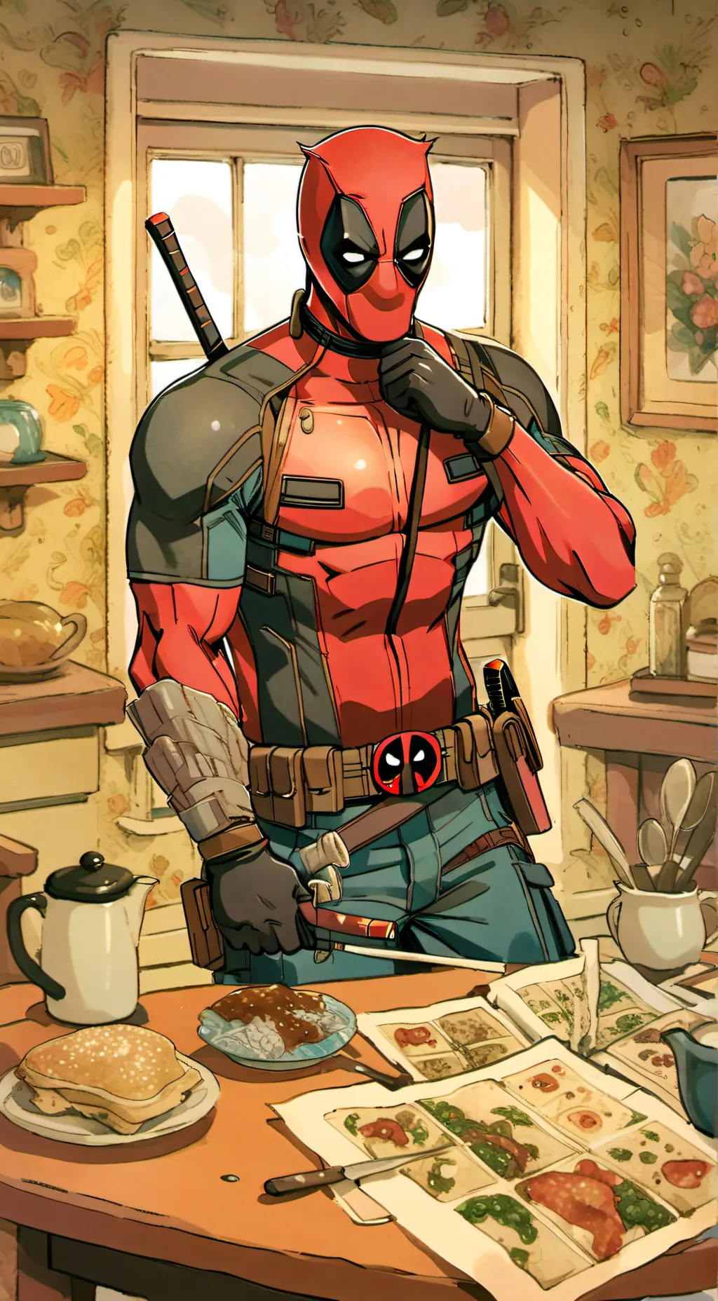 ai character: Deadpool background