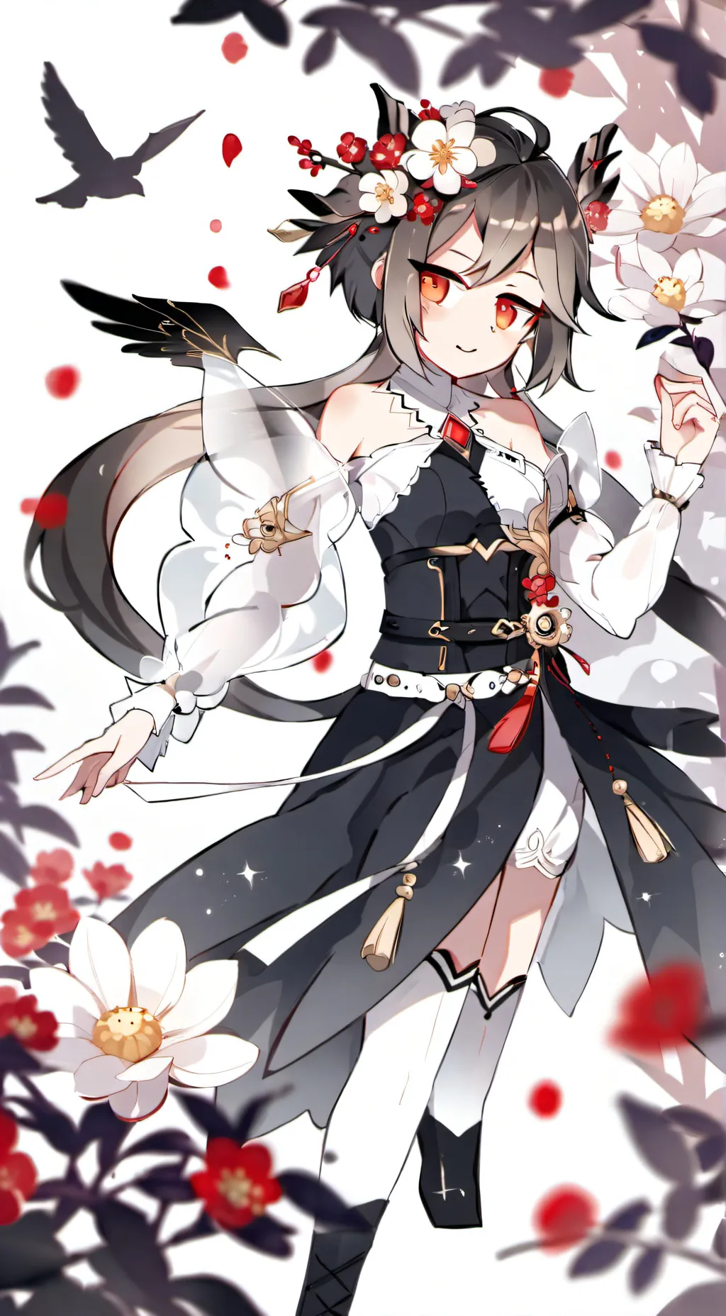 ai character: Cherry background