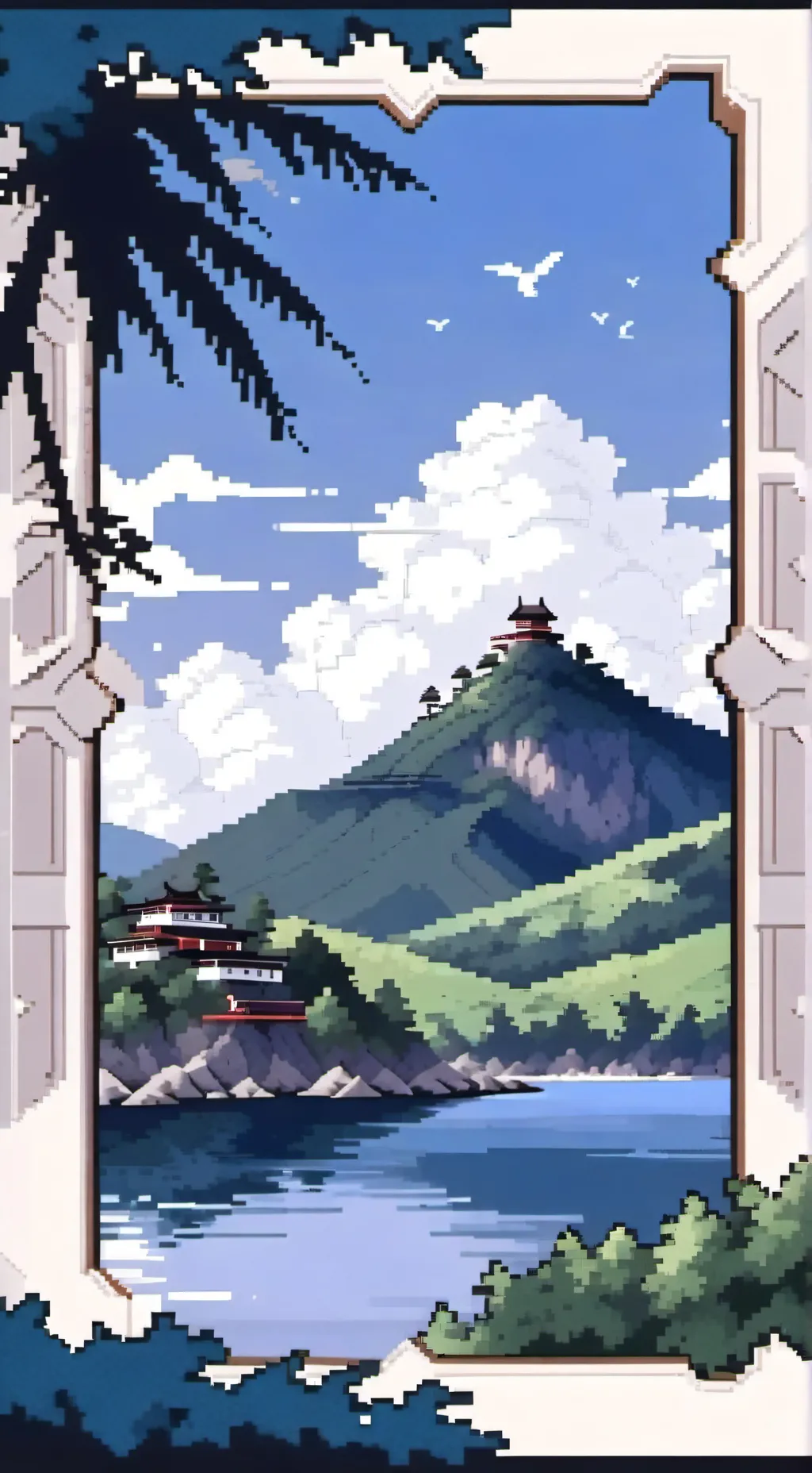 ai character: 8-Bit background