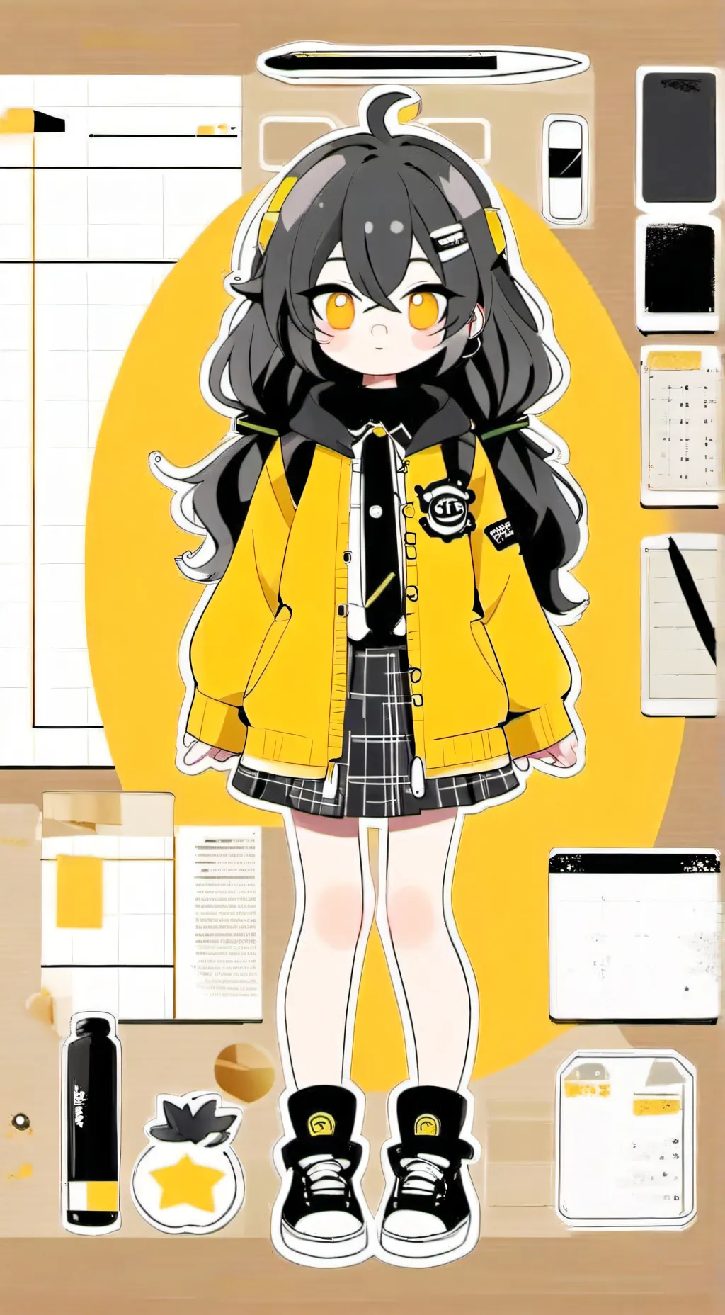 ai character: hard life  background