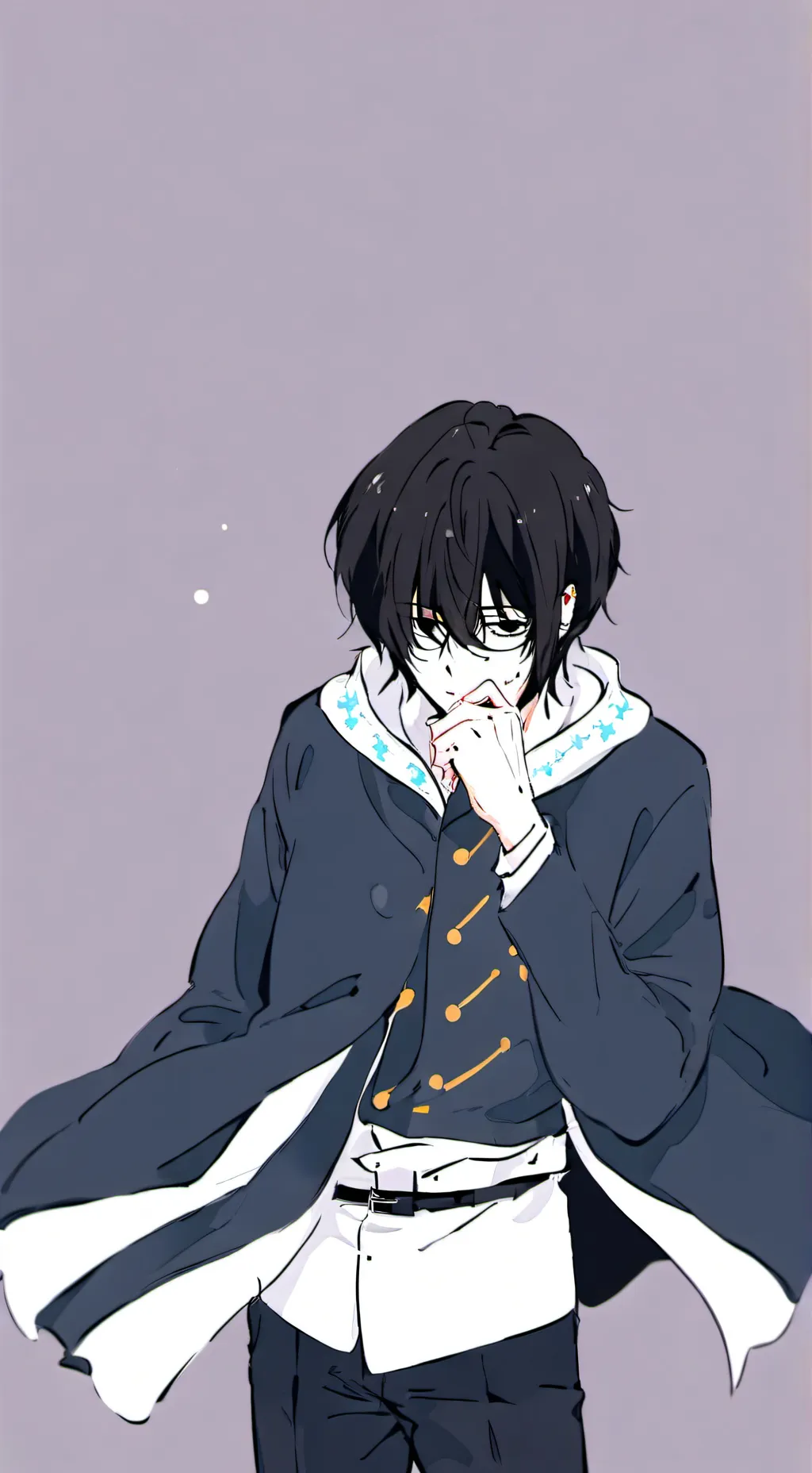 ai character: ash background