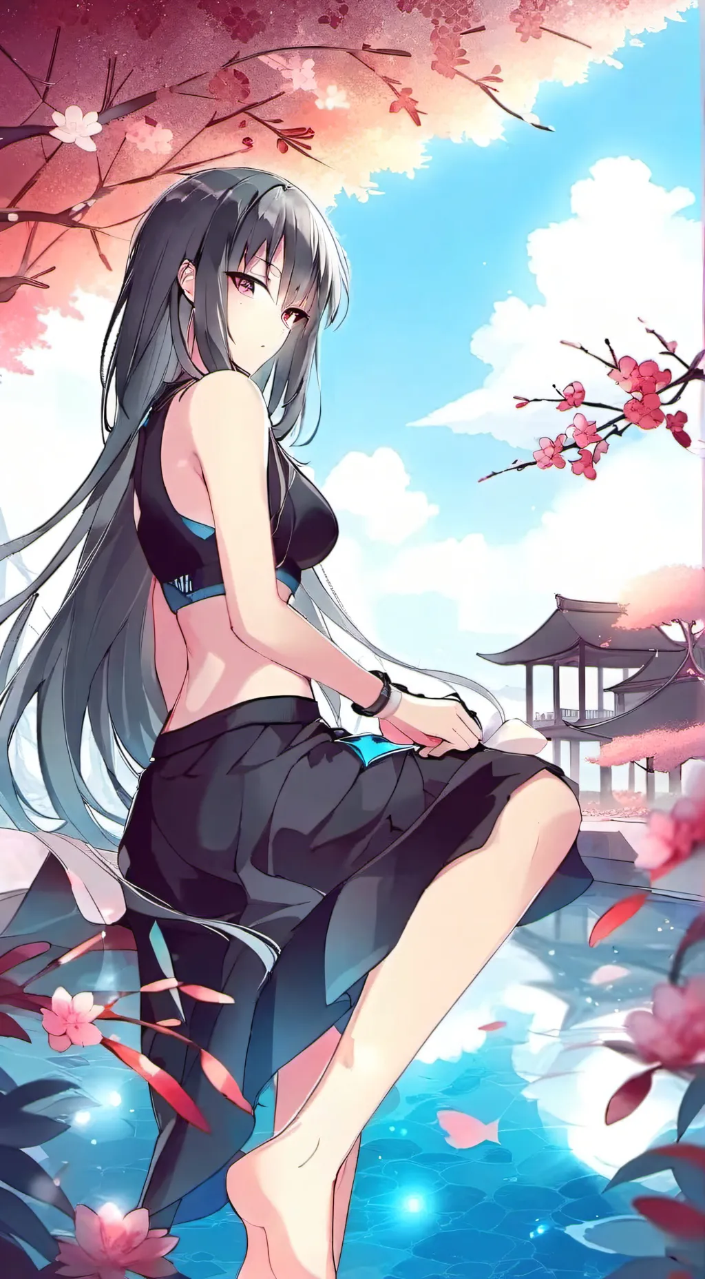 ai character: moon background