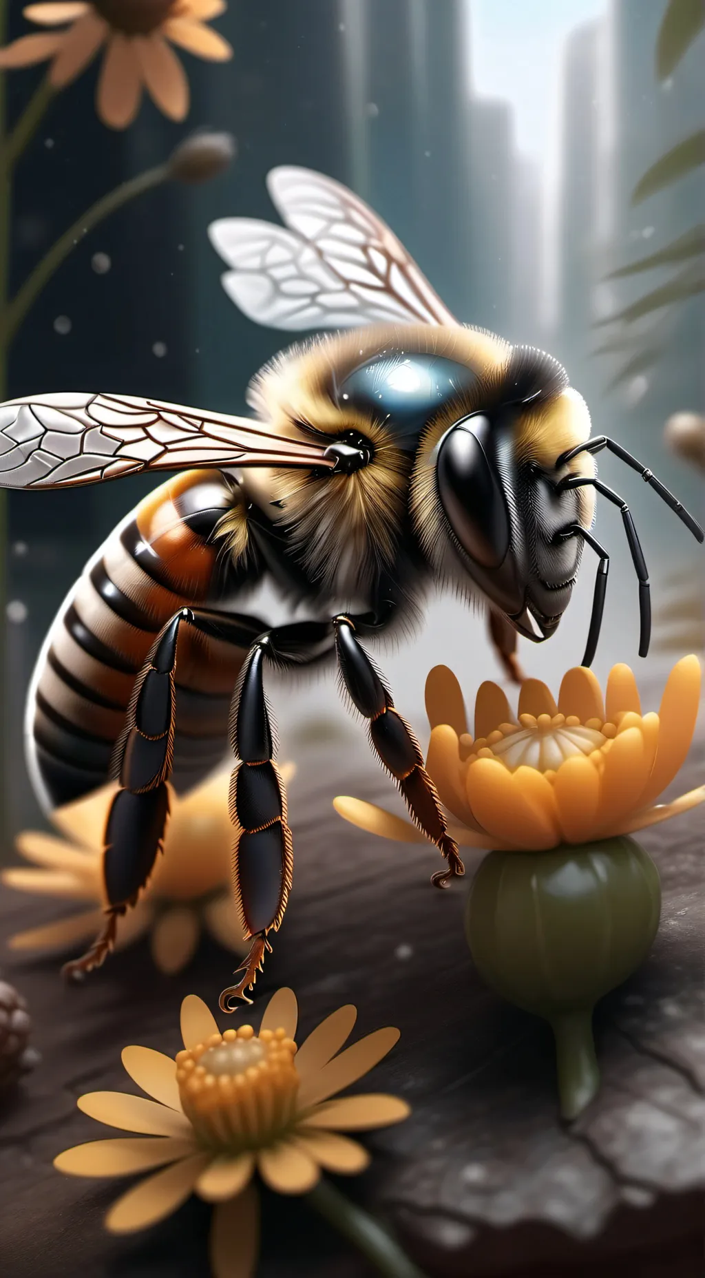 ai character: Bee background