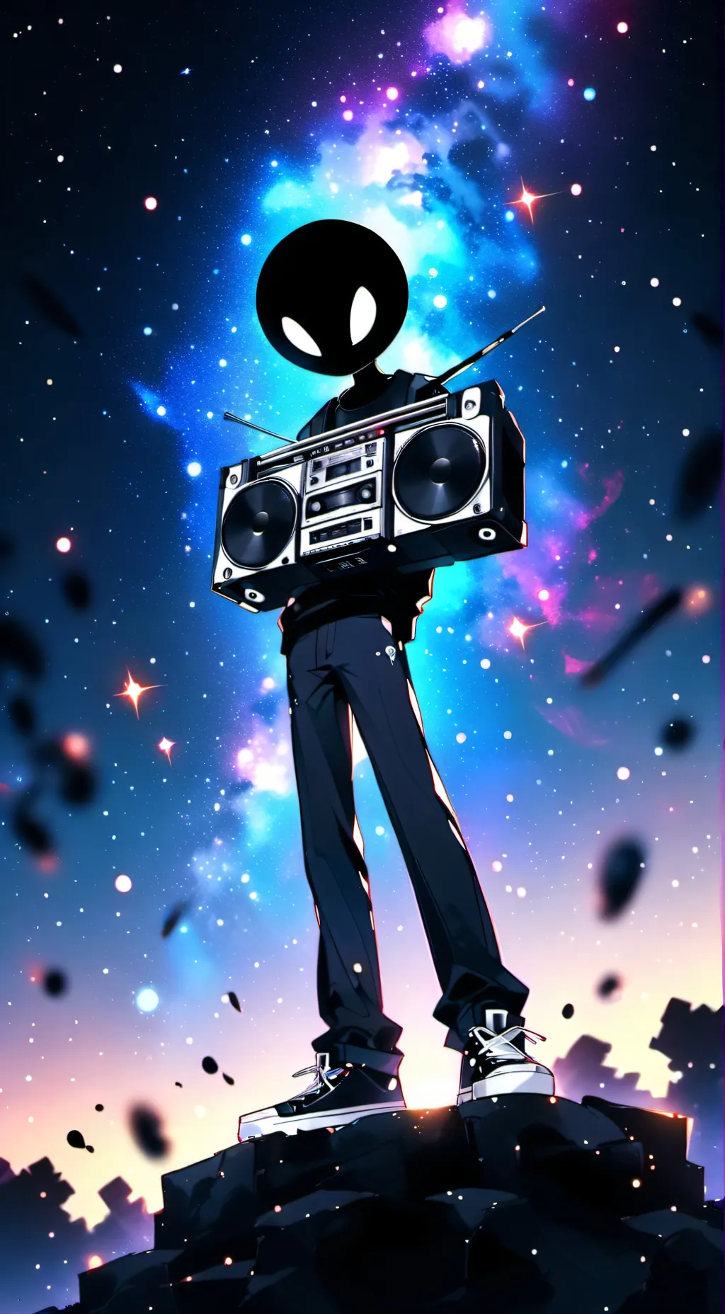 ai character: Stickman background