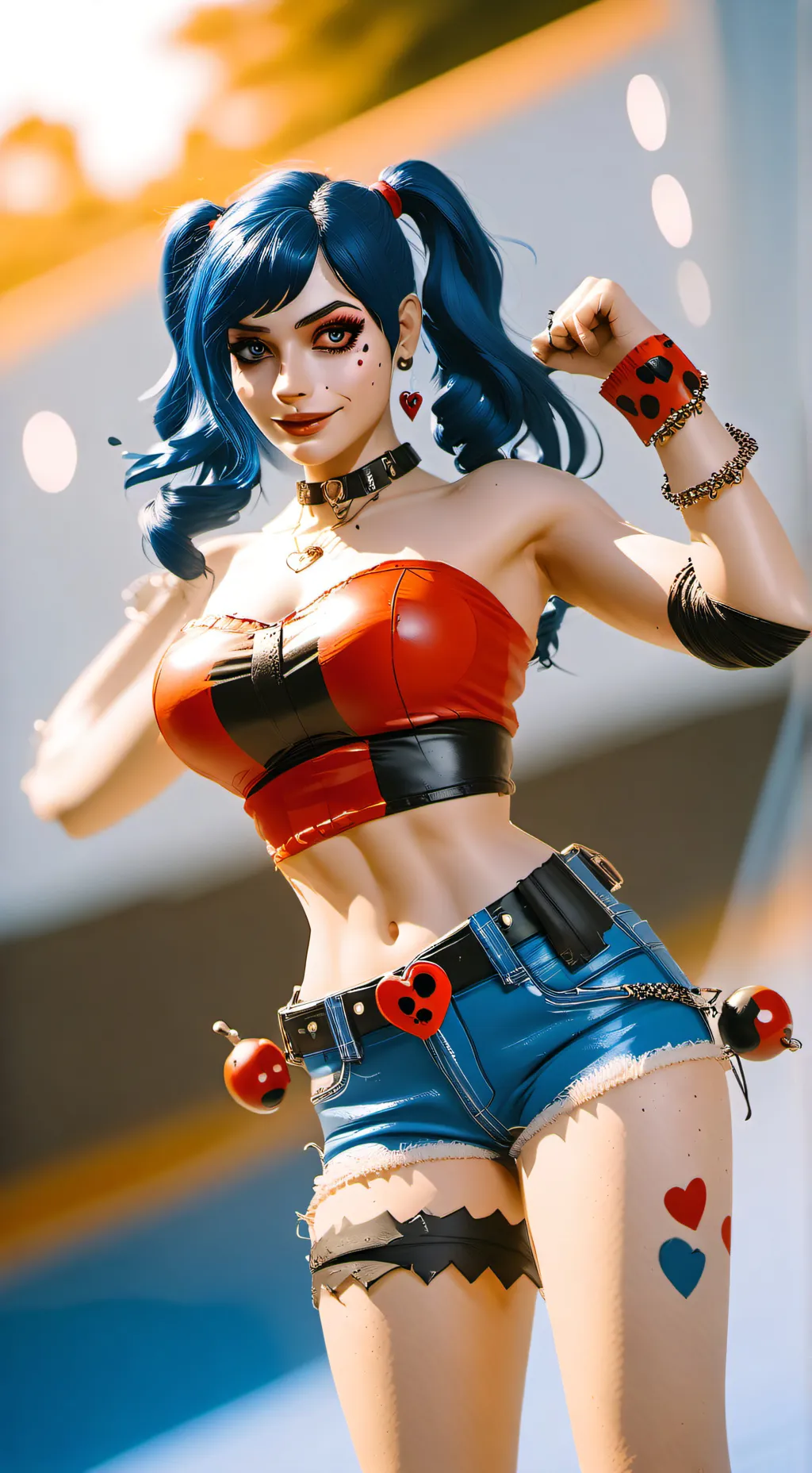 ai character: Harley Quinn background