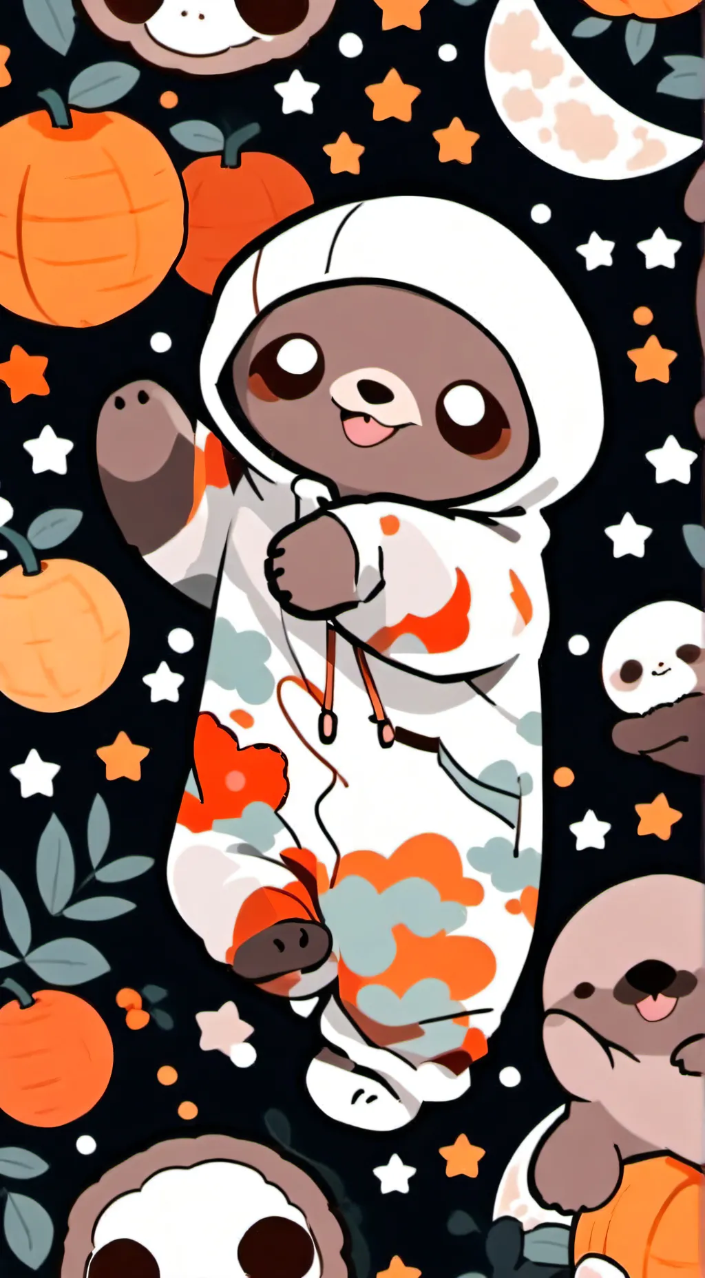 ai character: sloth  background