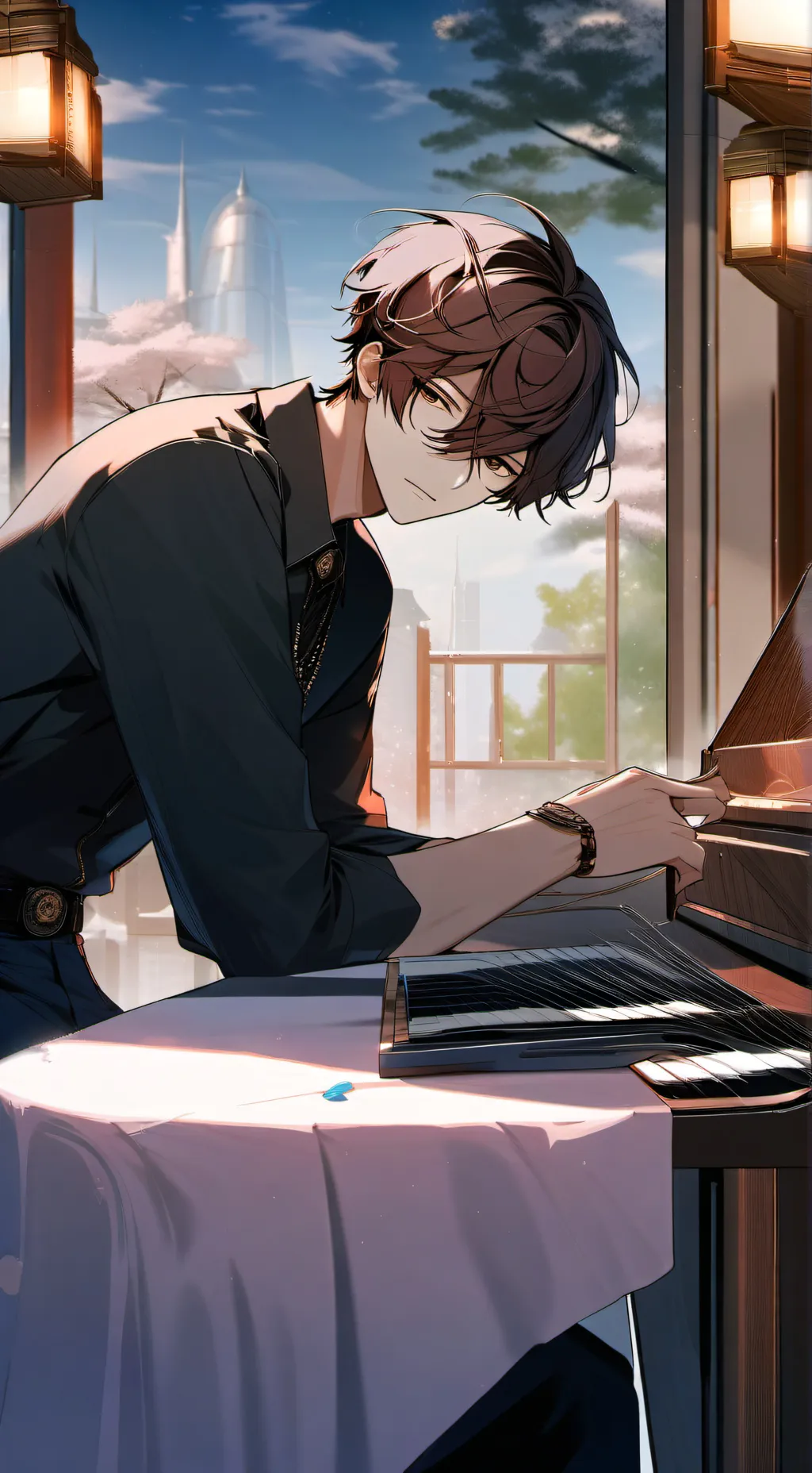 ai character: Leo background