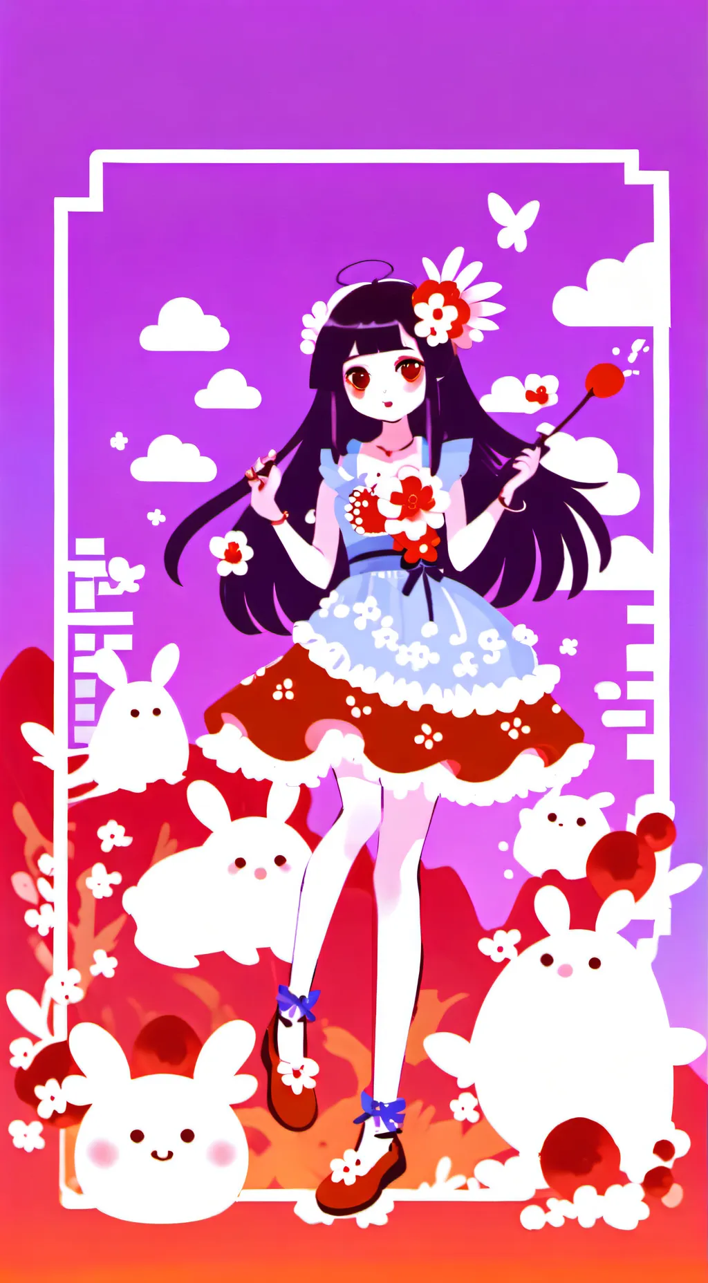 ai character: Dw sleepover background