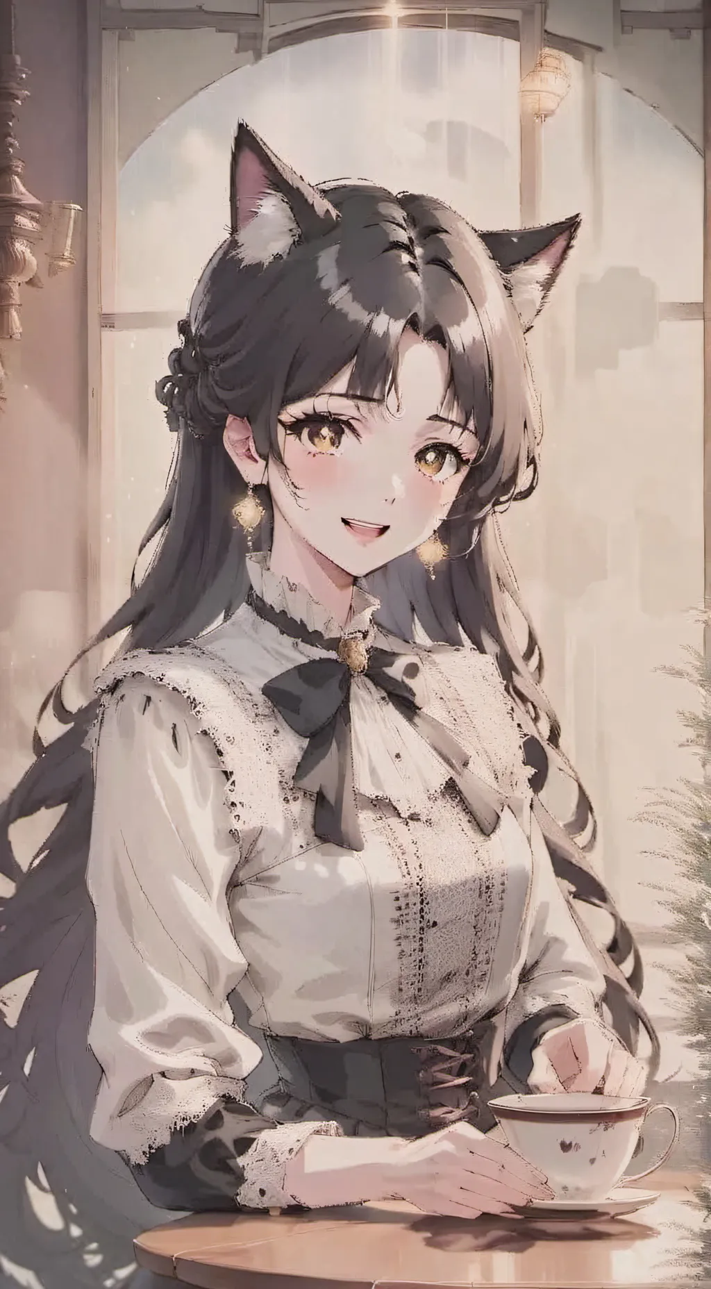 ai character: Luna background