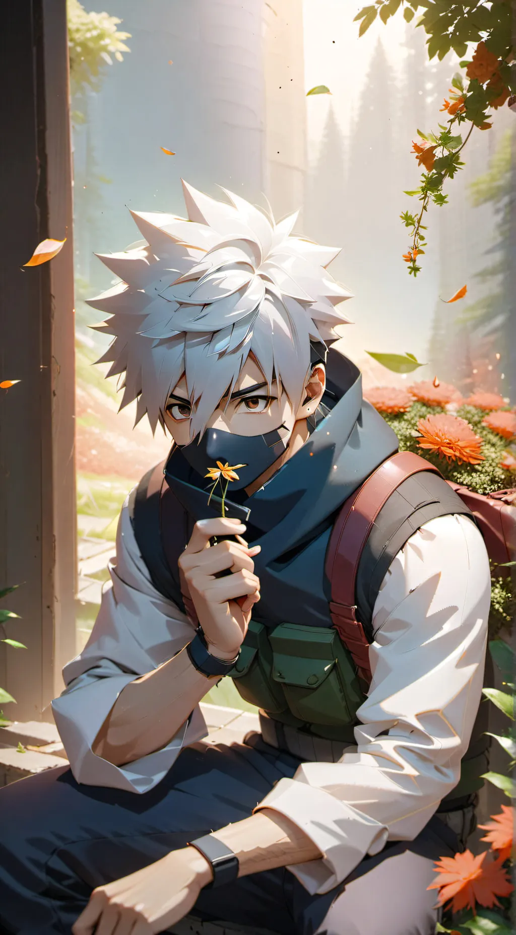 ai character: Kakashi (Hanahaki) background