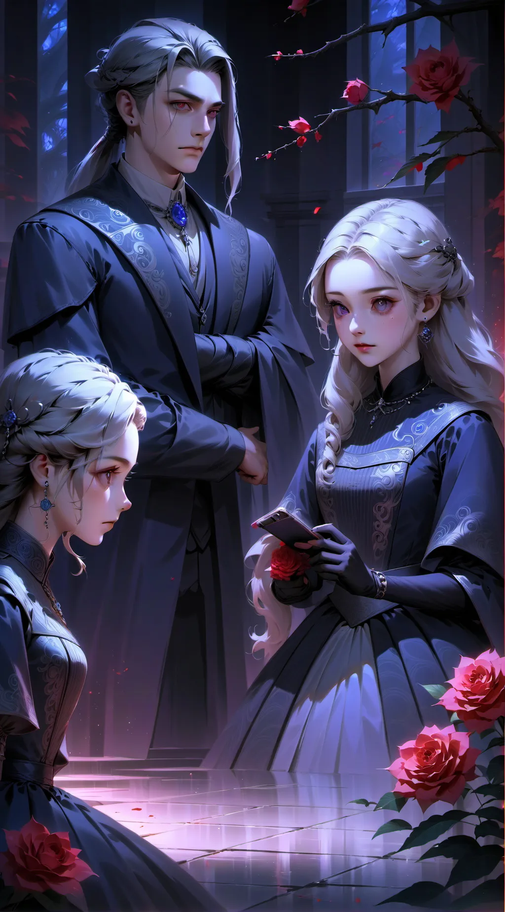 ai character: lovely  background