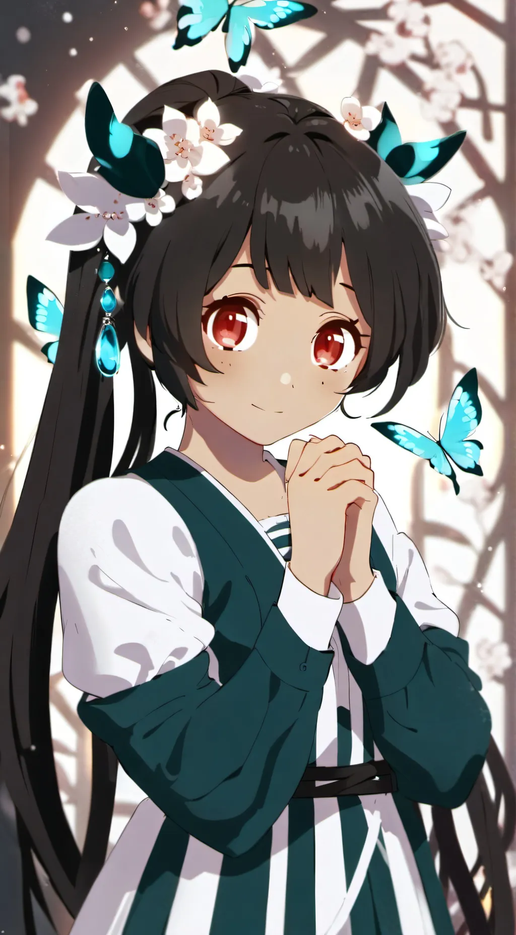 ai character: Uzi x N background