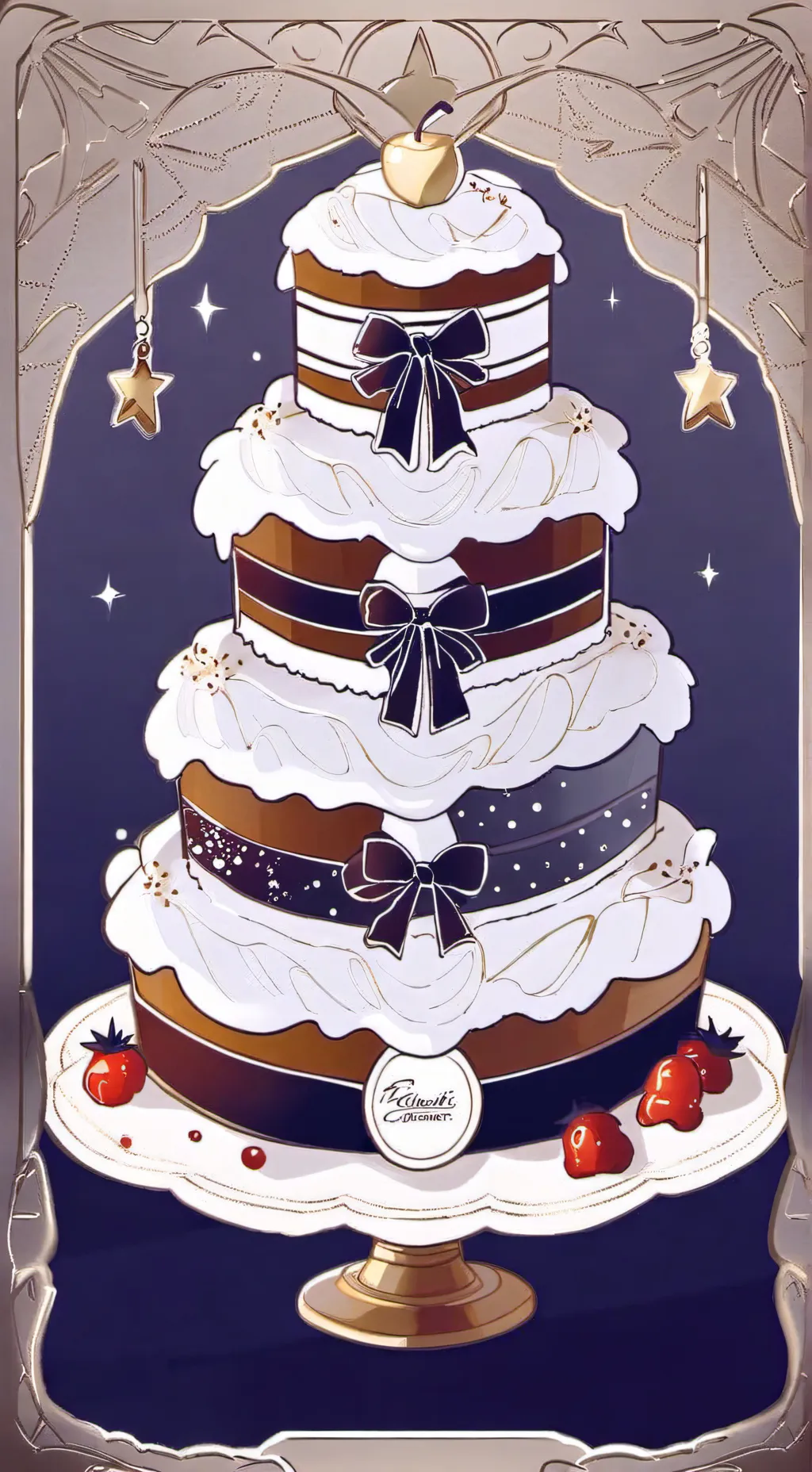 ai character: Fruitcake background