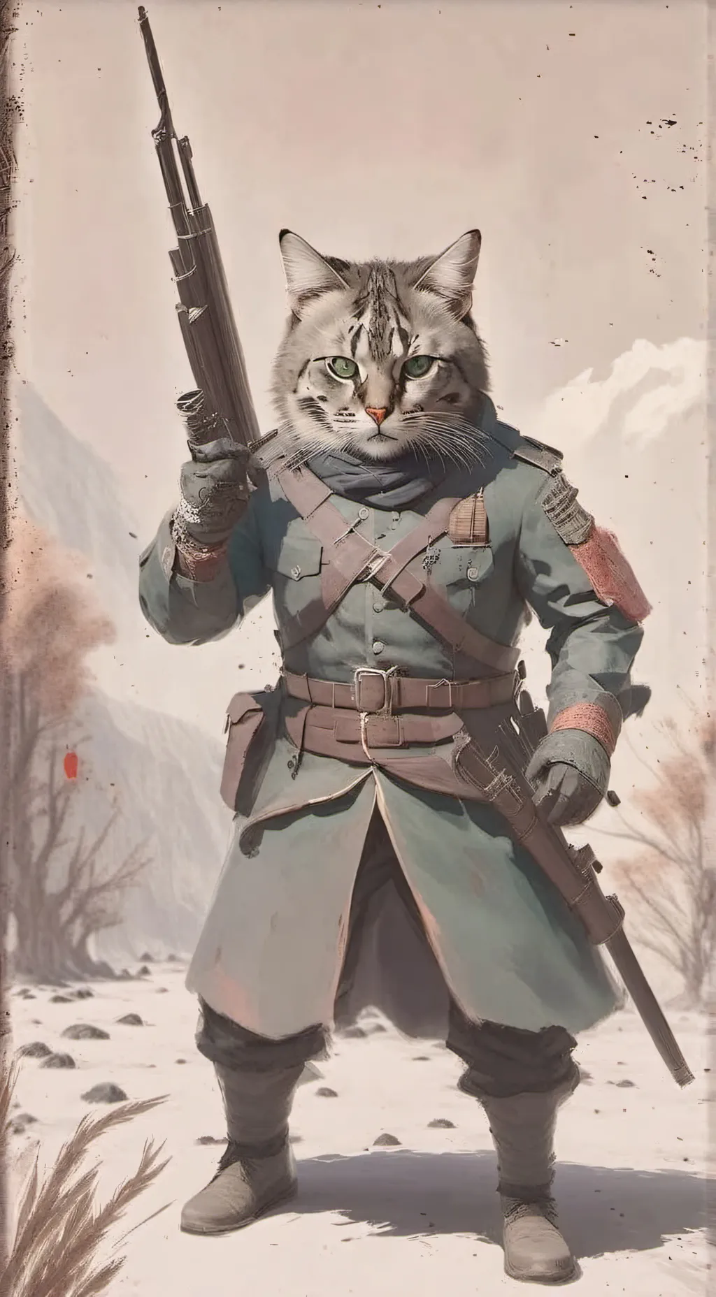 ai character: LA GUERRA👺 background