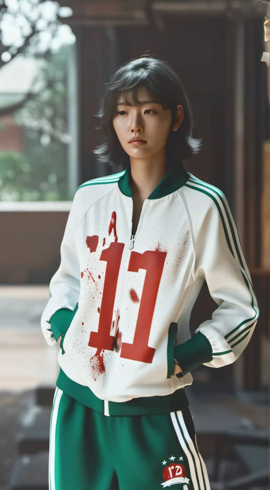 ai character: squid gamess 💀🔪🤭😭✨ background