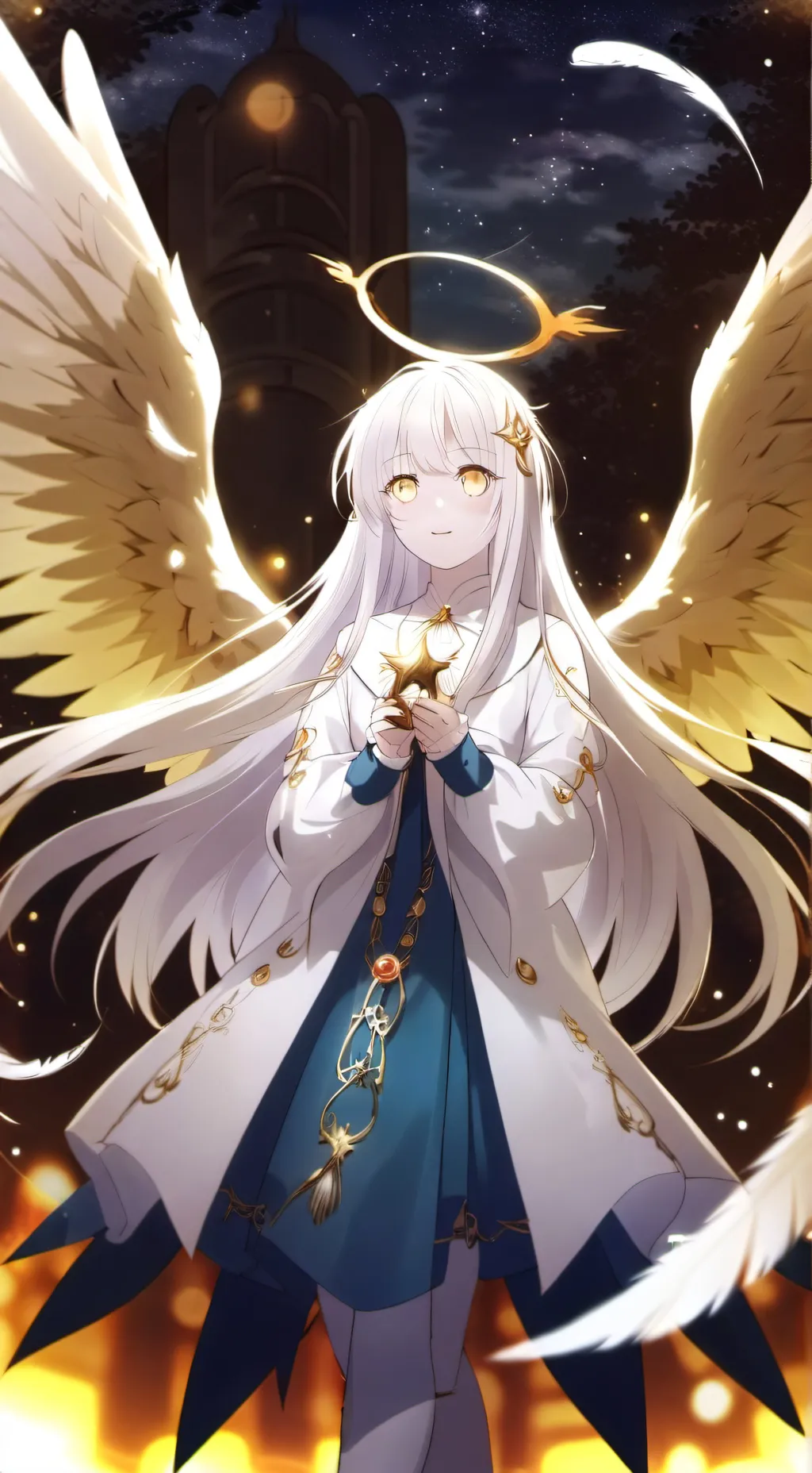 ai character: guardian angel background