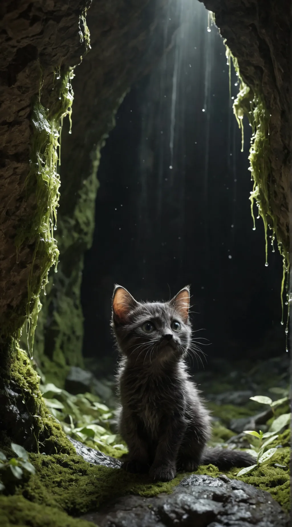 ai character: Kitten :( background