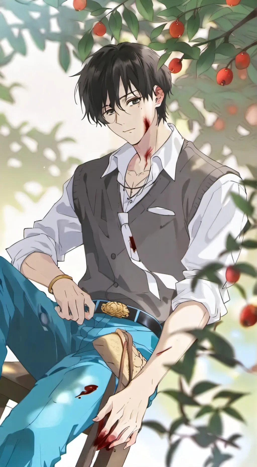 ai character: Aaron  background