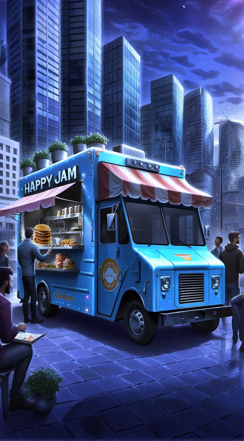 ai character: Happy Jam's Rise background