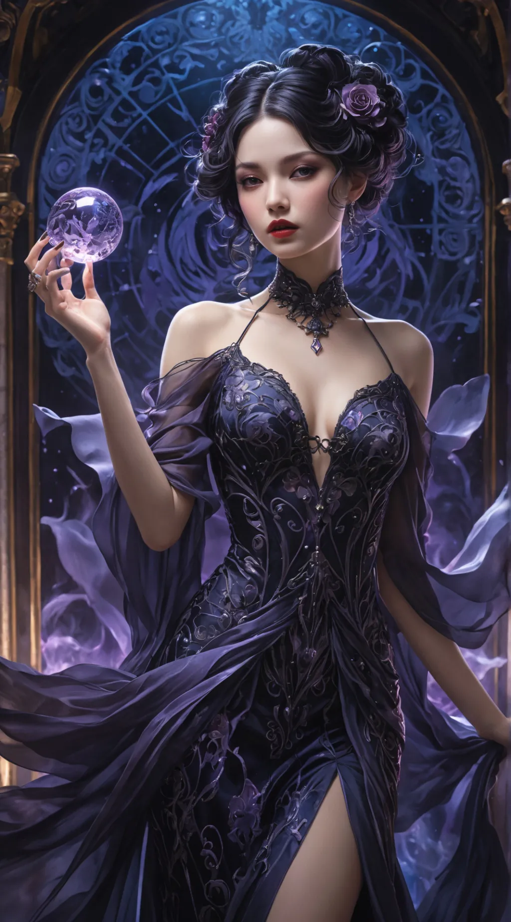 ai character: Luna background