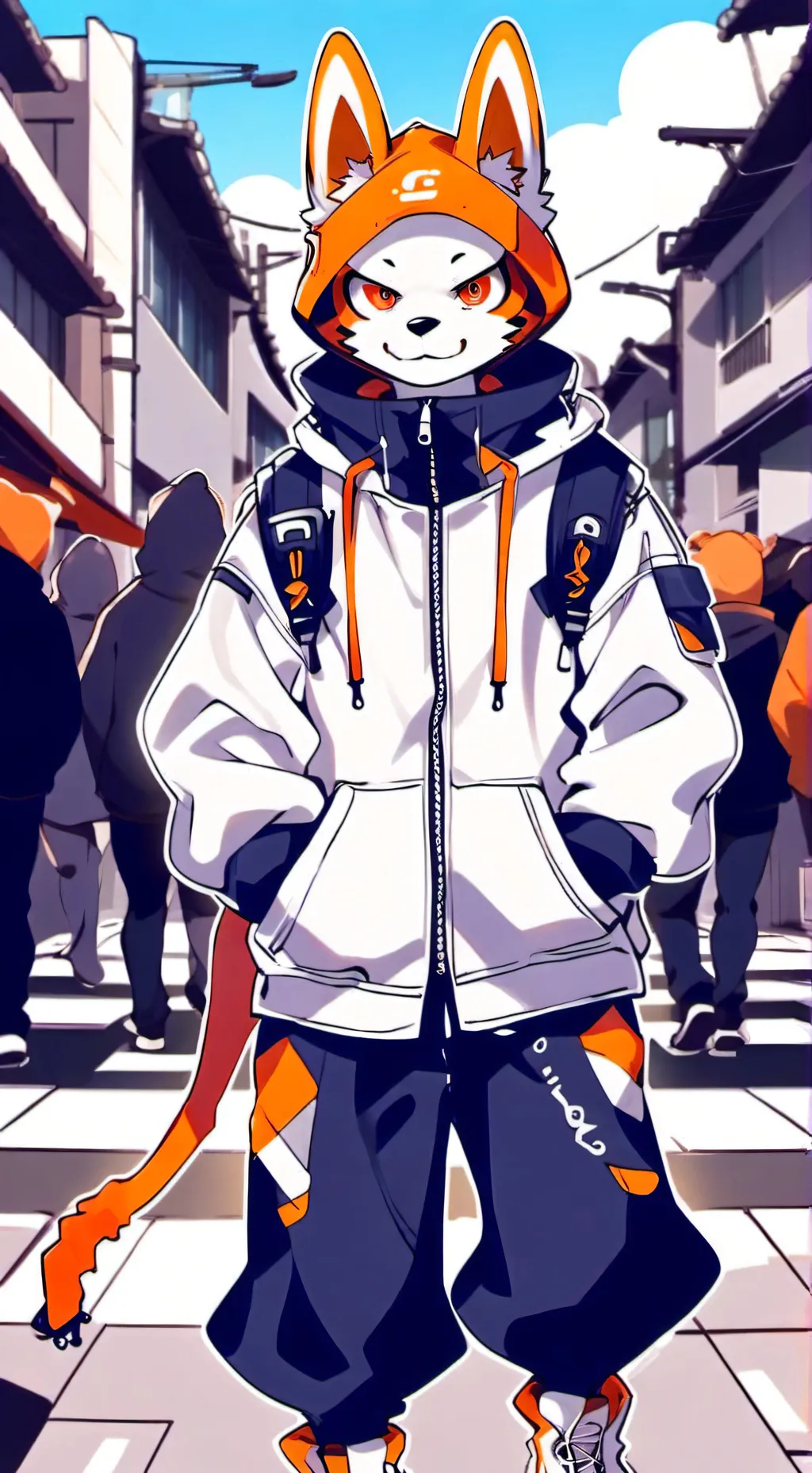 ai character: Fursuit 11 background