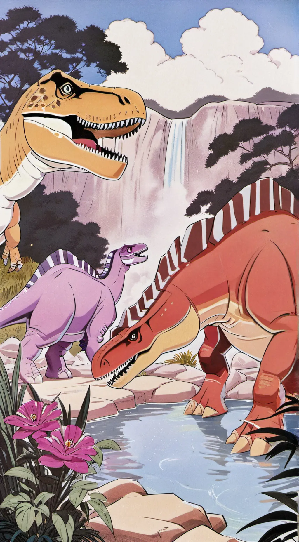 ai character: the watering hole background