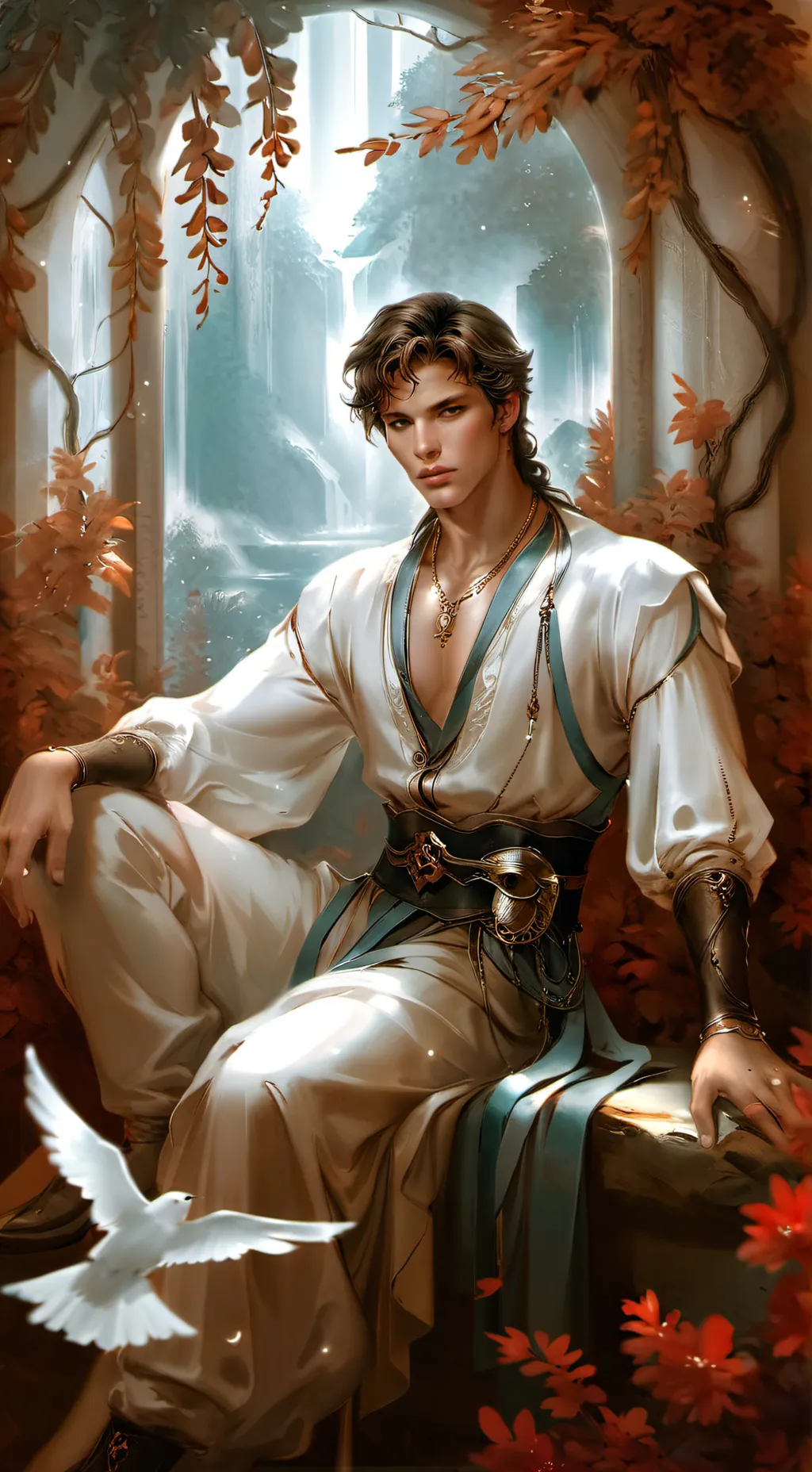 ai character: Амбуст background