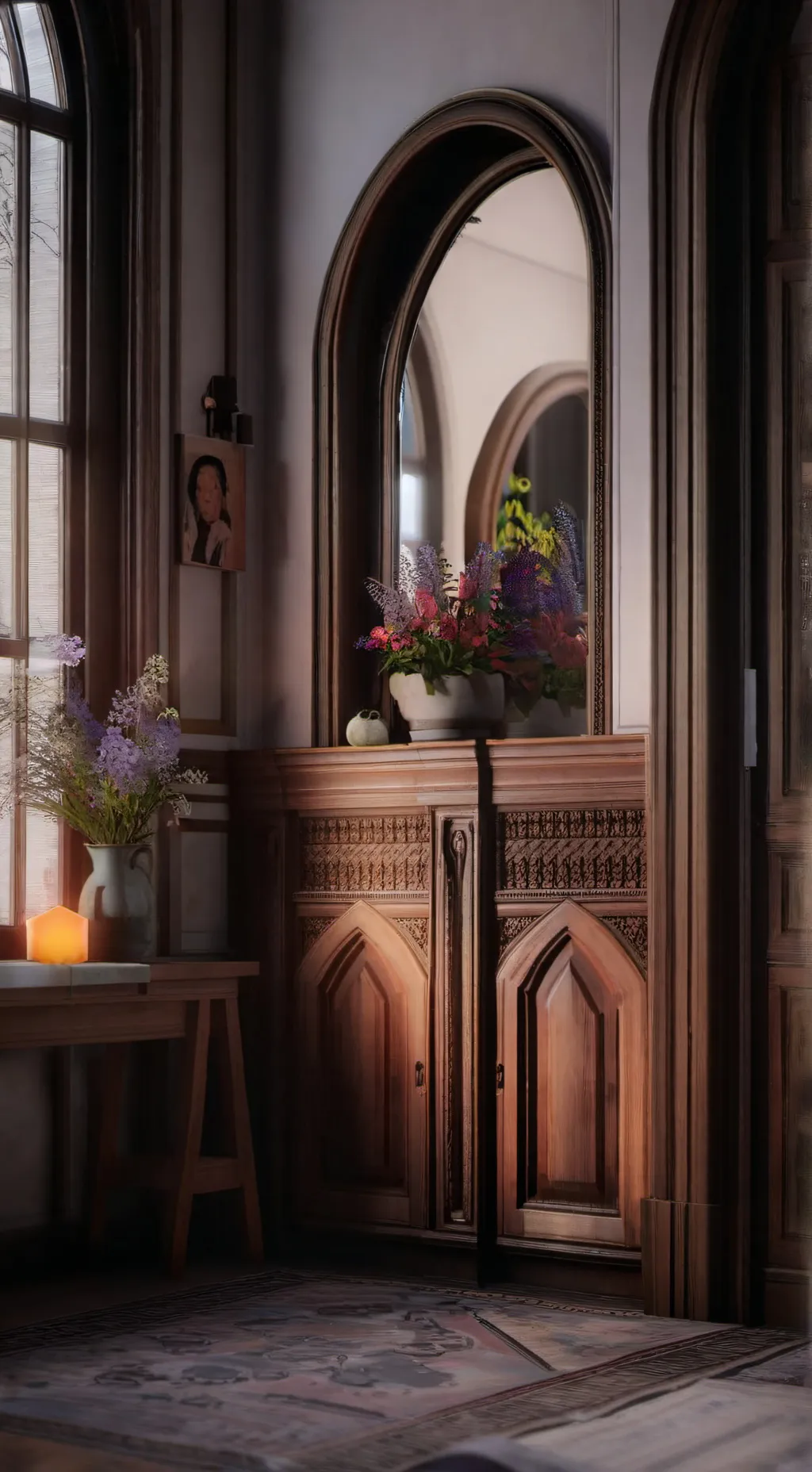 ai character: lion dance background