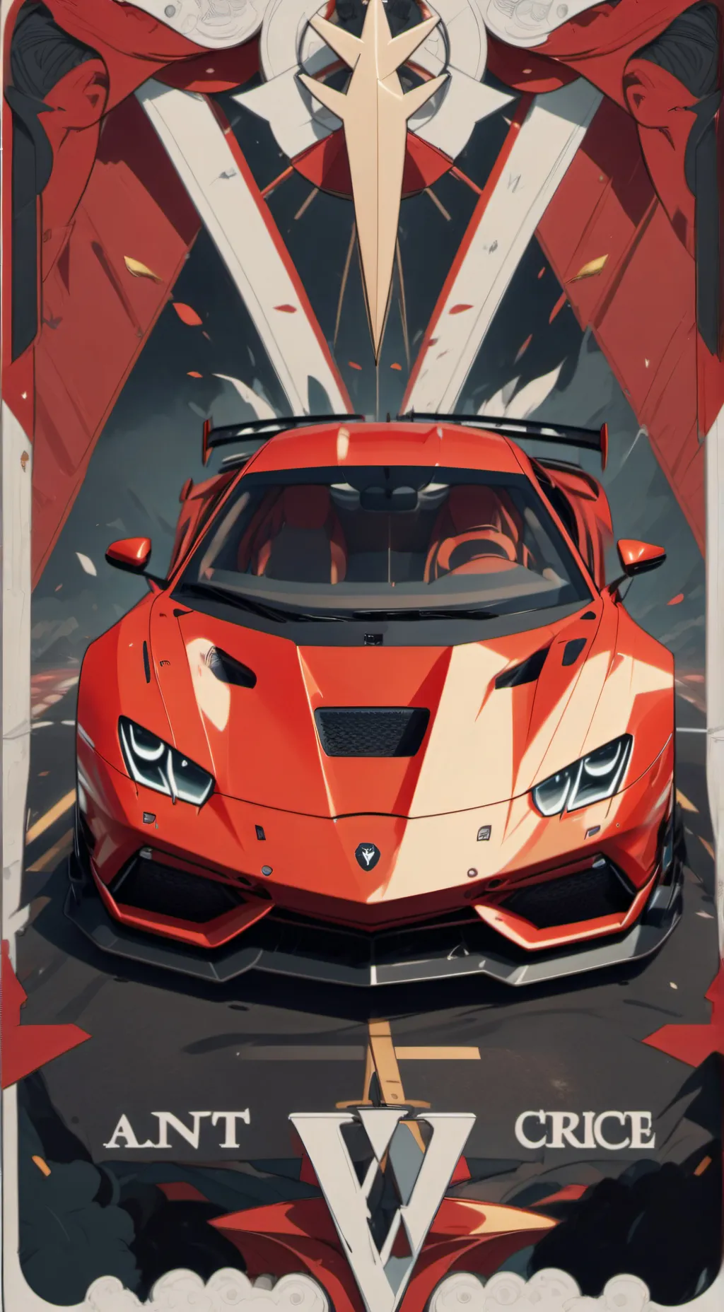 ai character: Lamborghini background