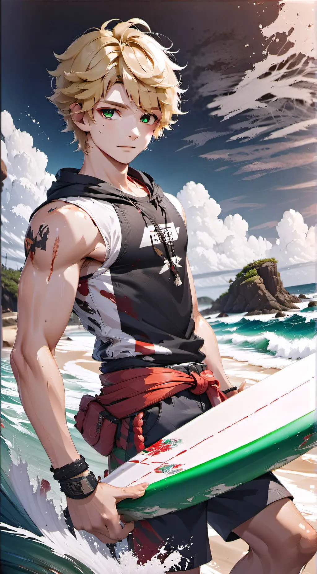 ai character: Aiden Green  background