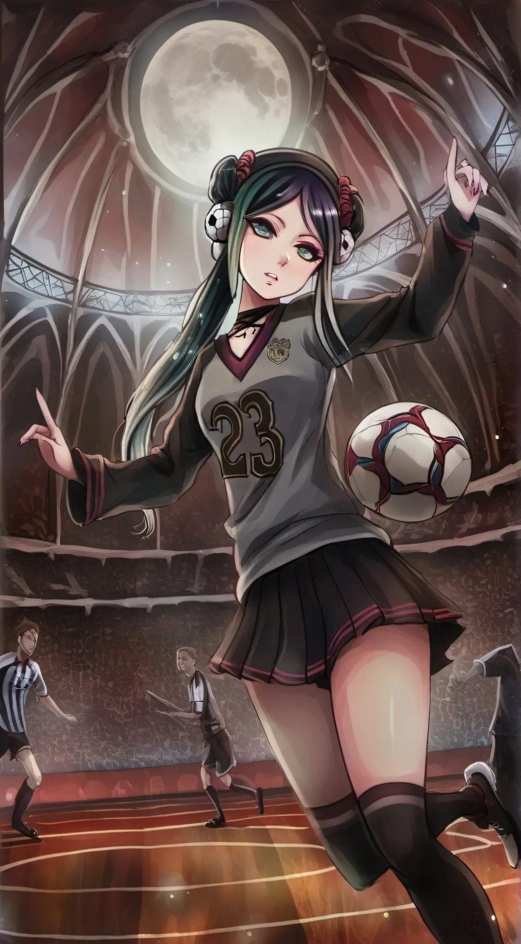 ai character: Blue lock  background