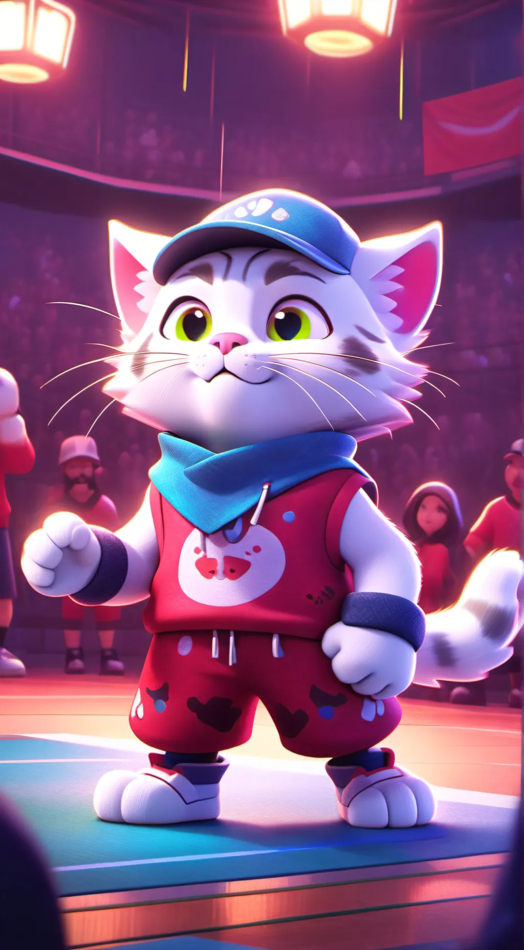 ai character: Serri Cat background