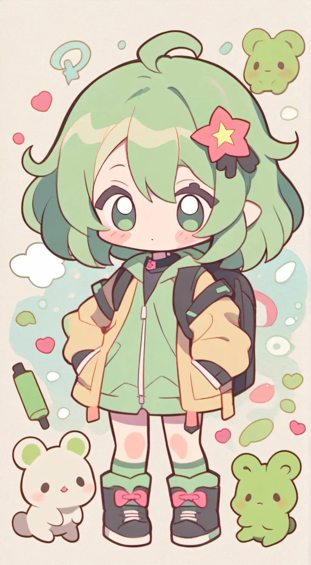 ai character: MHA new student background