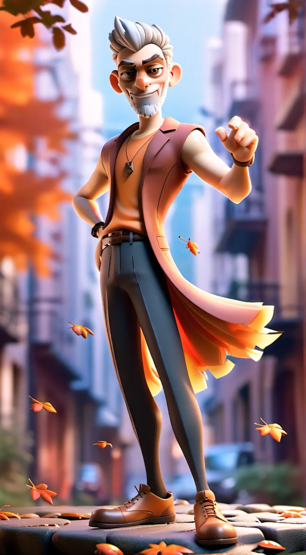 ai character: shrimpo background